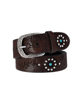 Load image into Gallery viewer, Cut-out Leather Belt
