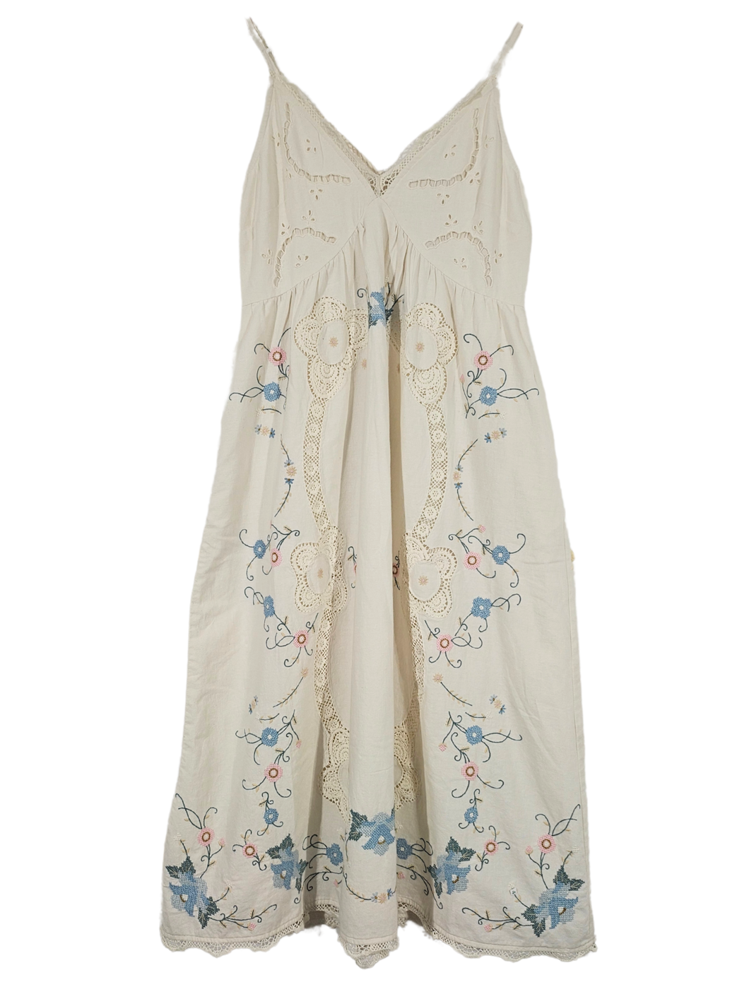 Vesna embroidery Slip Dress