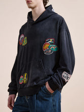 Load image into Gallery viewer, Distressed Patch Hoodie
