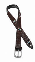 Load image into Gallery viewer, Cut-out Leather Belt
