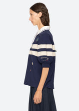 Load image into Gallery viewer, Claira Emb Rugby Shirt
