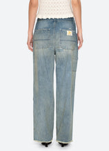 Load image into Gallery viewer, Claira Emb Mended Jeans
