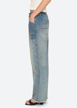 Load image into Gallery viewer, Claira Emb Mended Jeans
