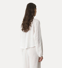 Load image into Gallery viewer, Pinstriped shirt with strings
