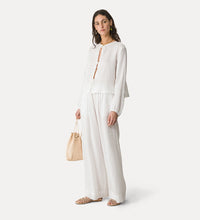 Load image into Gallery viewer, Pinstriped shirt with strings
