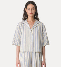 Load image into Gallery viewer, Pinstriped Half Sleeves Shirts
