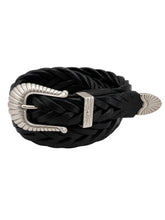 Load image into Gallery viewer, Black Braided Belt
